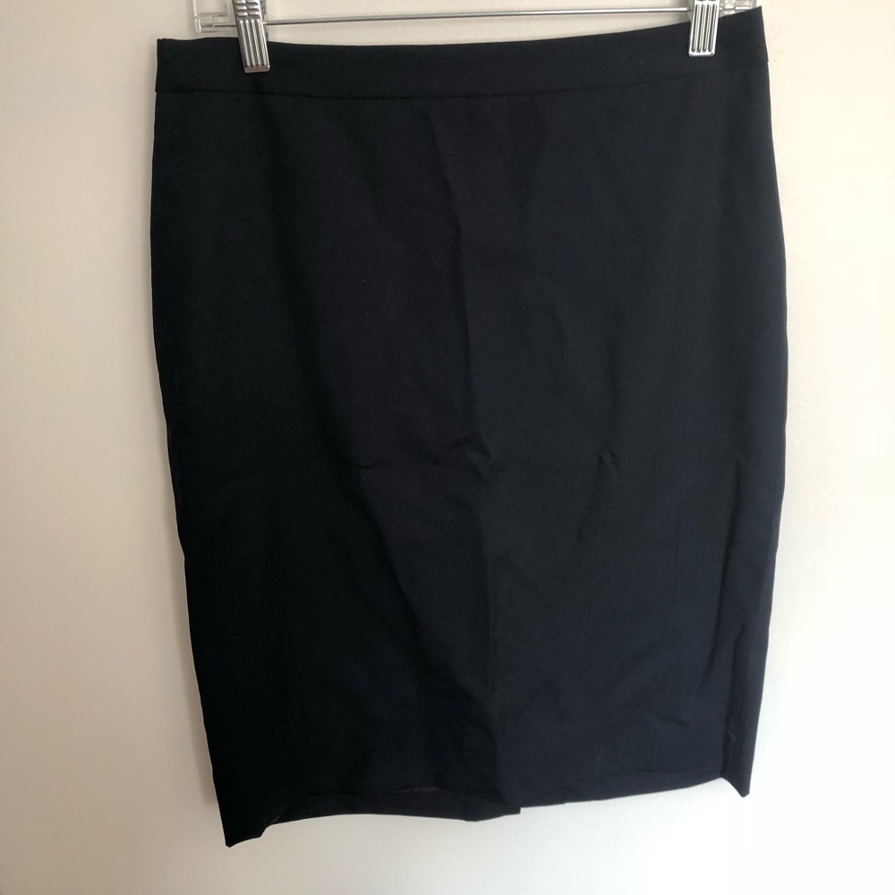 J Crew Super 120s Pencil Skirt Navy